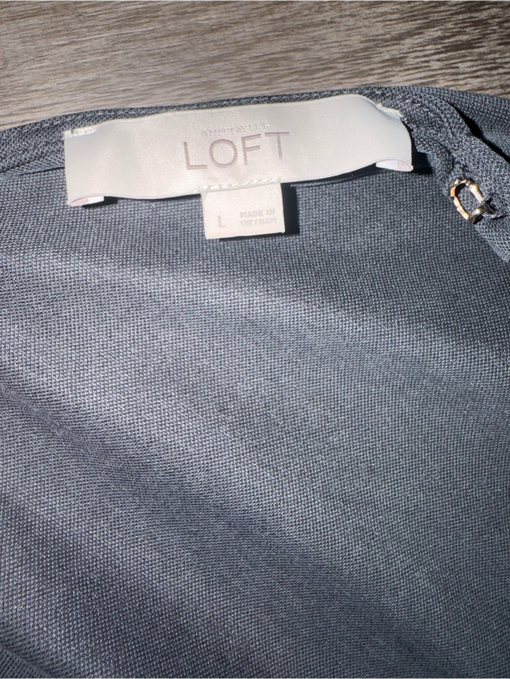 Ann Taylor LOFT Classic Blouson Silhouette Drawstring Waist Size Large - Picture 5 of 5